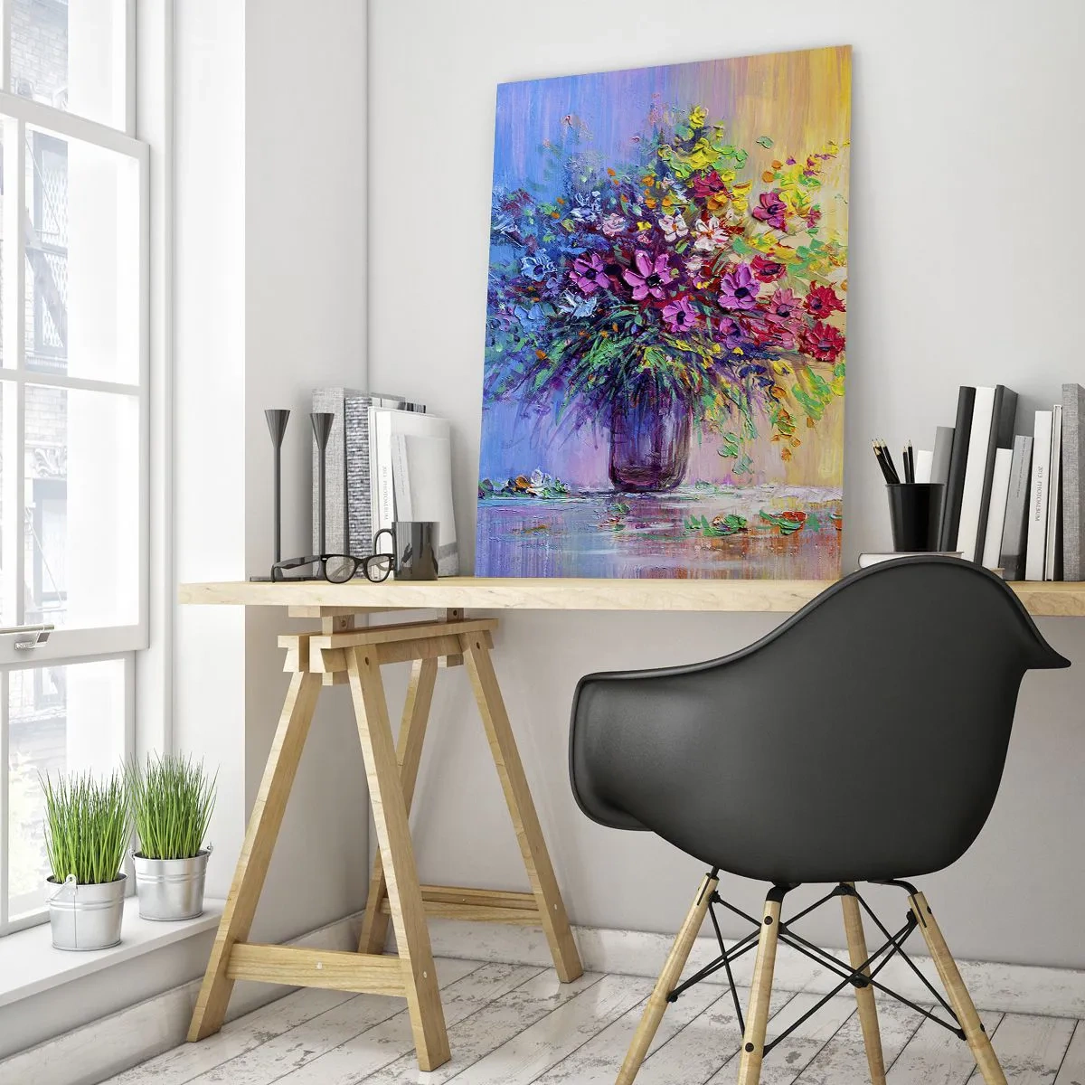 Quadro em vidro - Fruto de um prado - 50x70 cm