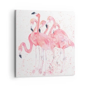 Quadro em tela - Conjunto cor-de-rosa - 60x60 cm