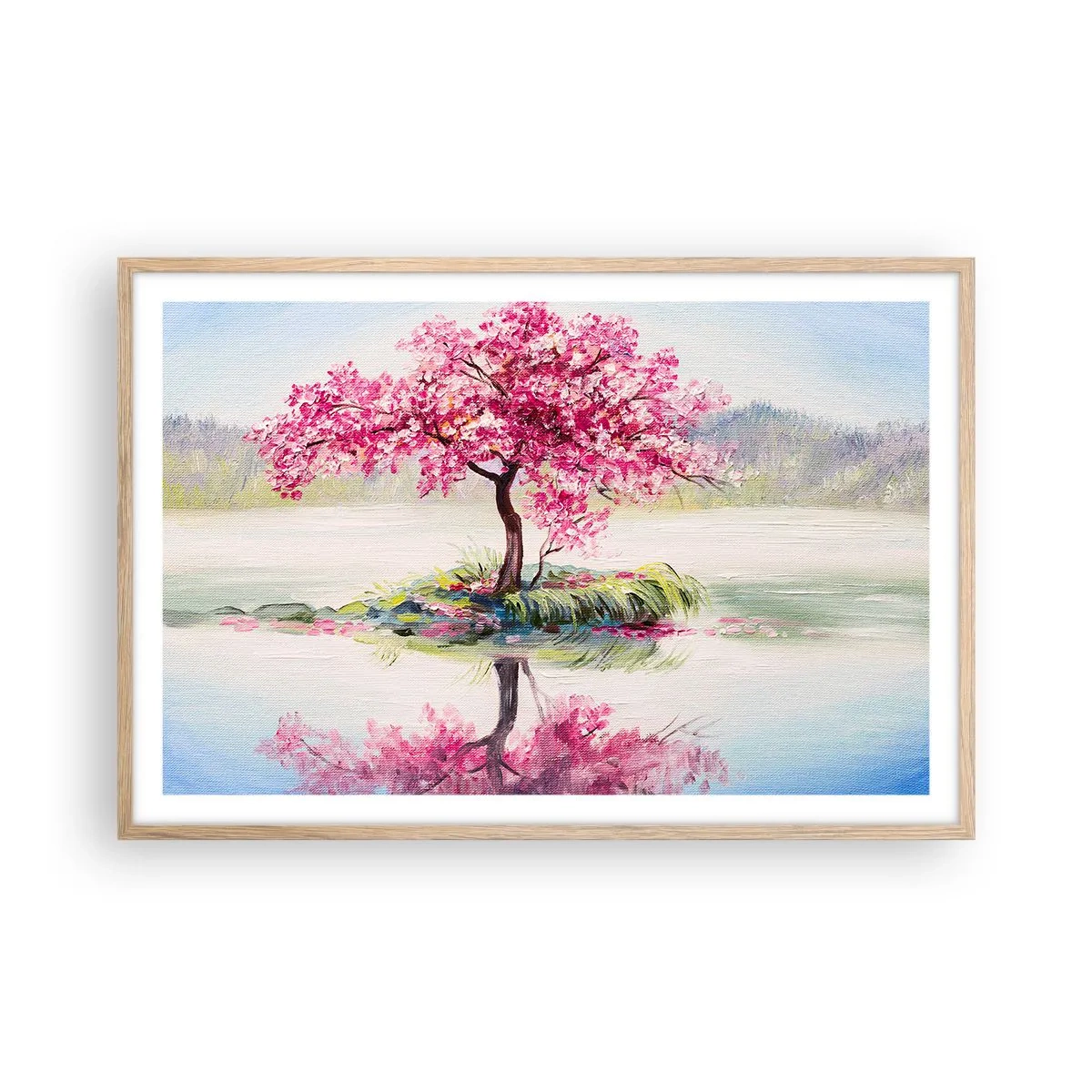 Pôster com moldura de carvalho claro - A festa da Primavera - 91x61 cm