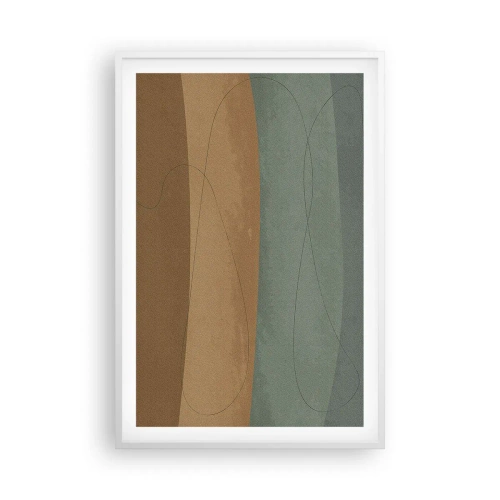 Pôster em moldura branca - Composição horizontal - 61x91 cm