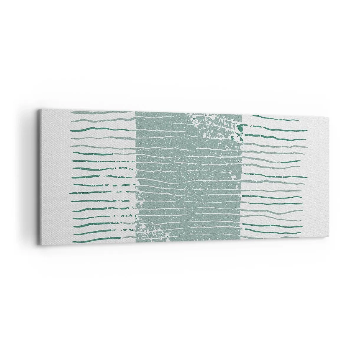 Quadro em tela - Abstração marinha - 100x40 cm