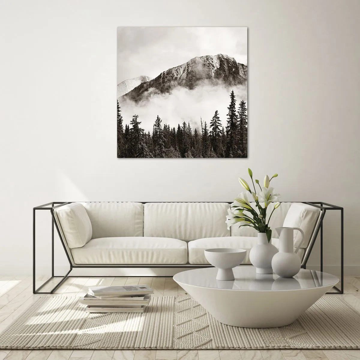 Quadro em vidro - O soberano de granito - 70x70 cm