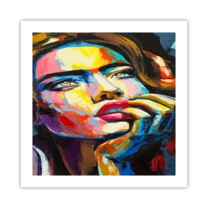 Pôster - Sonhos como pássaros voando no céu - 50x50 cm