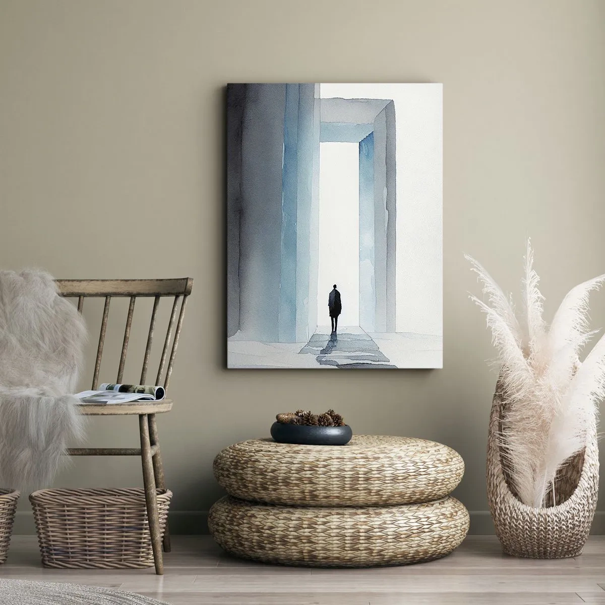 Quadro em tela - Viva sem limites - 65x120 cm