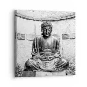 Quadro em tela - Na fonte da paz - 30x30 cm