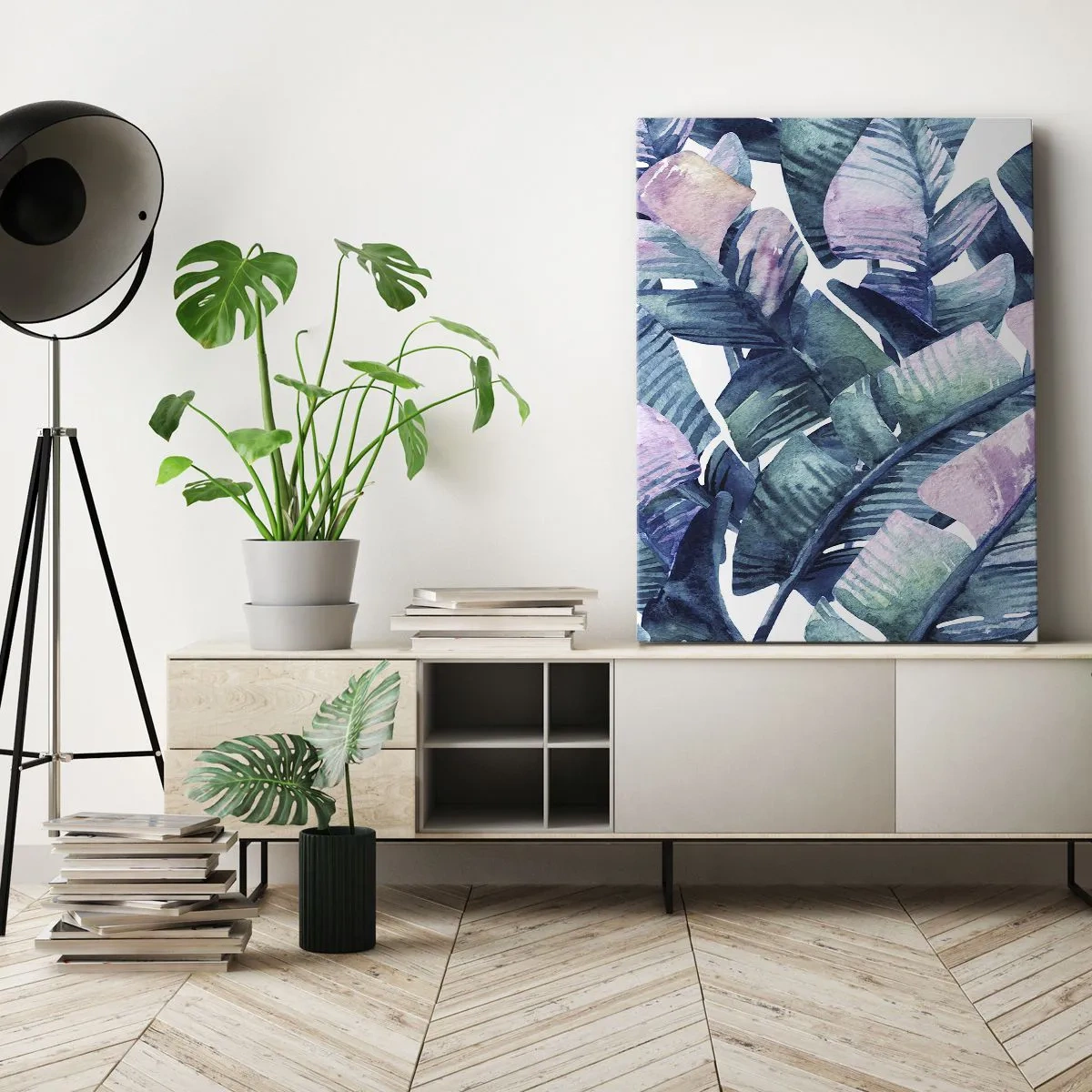 Quadro em tela - Em um bananeiro - 50x70 cm