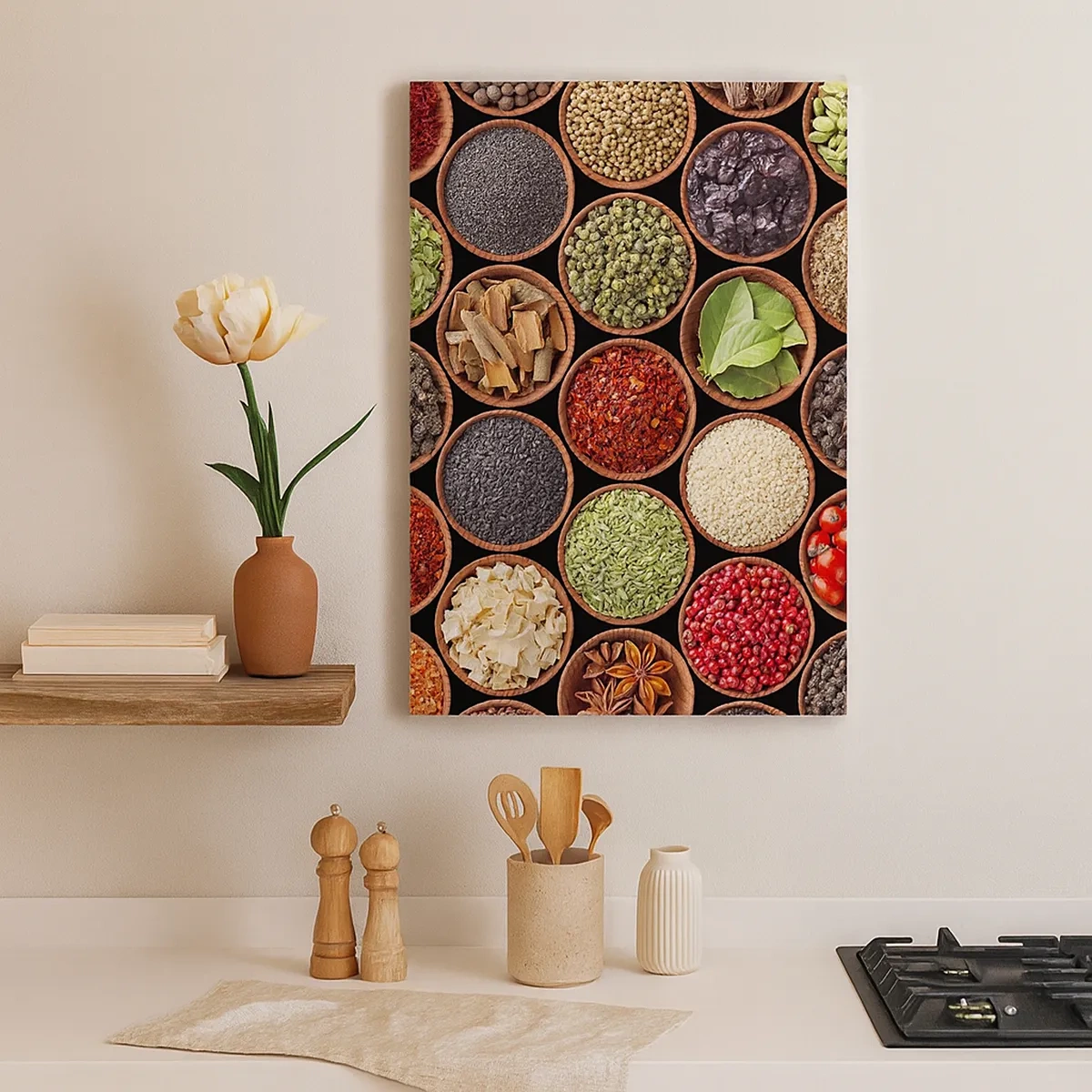 Quadro em tela - Todos os sabores do mundo - 50x70 cm