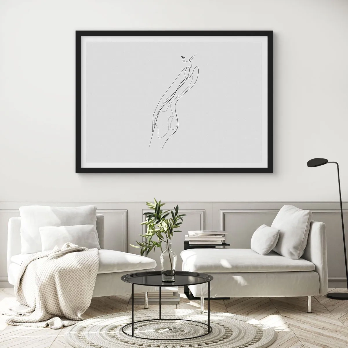 Pôster com moldura preta - Apenas uma promessa - 70x50 cm