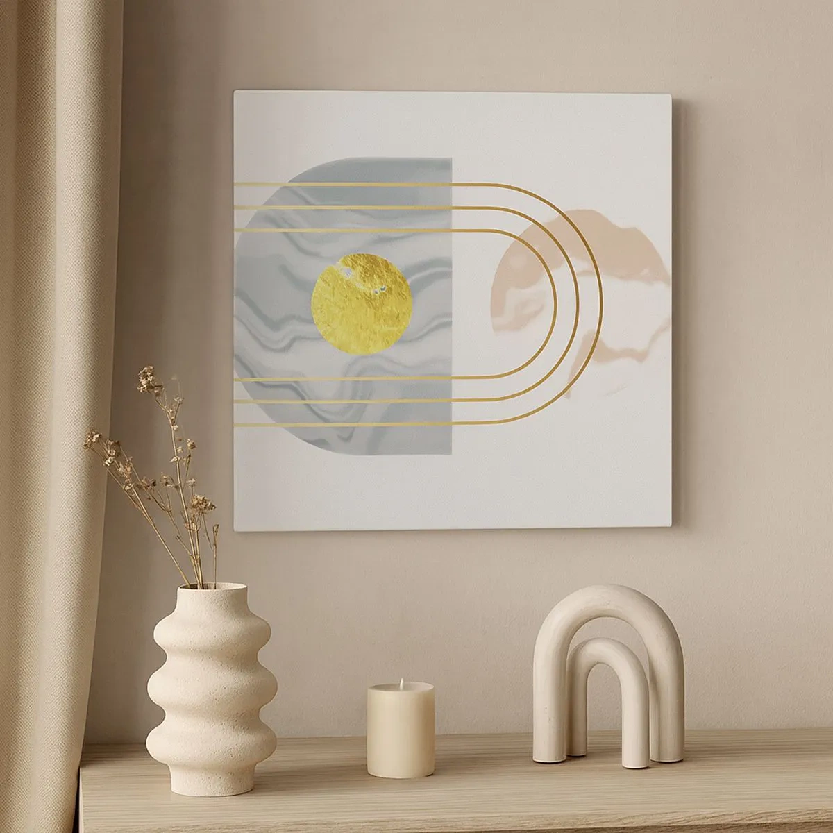 Quadro em tela - Brilho e claridade - 30x30 cm