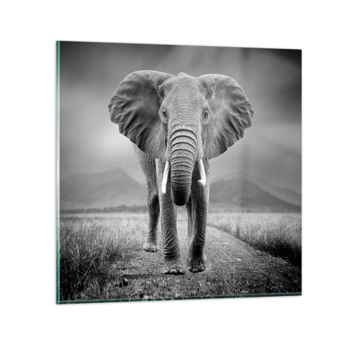 Quadro em vidro - O anfitrião dá as boas-vindas - 70x70 cm