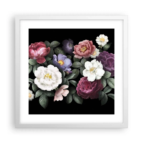 Pôster em moldura branca - Do jardim inglês - 40x40 cm