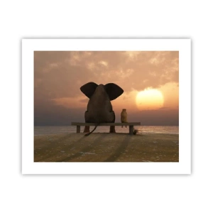 Pôster - Como é bom ficarmos em silêncio juntos - 50x40 cm