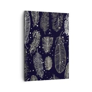 Quadro em tela - Rendas de penas - 50x70 cm