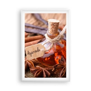 Pôster em moldura branca - Rumo à unidade do corpo e do espírito - 61x91 cm