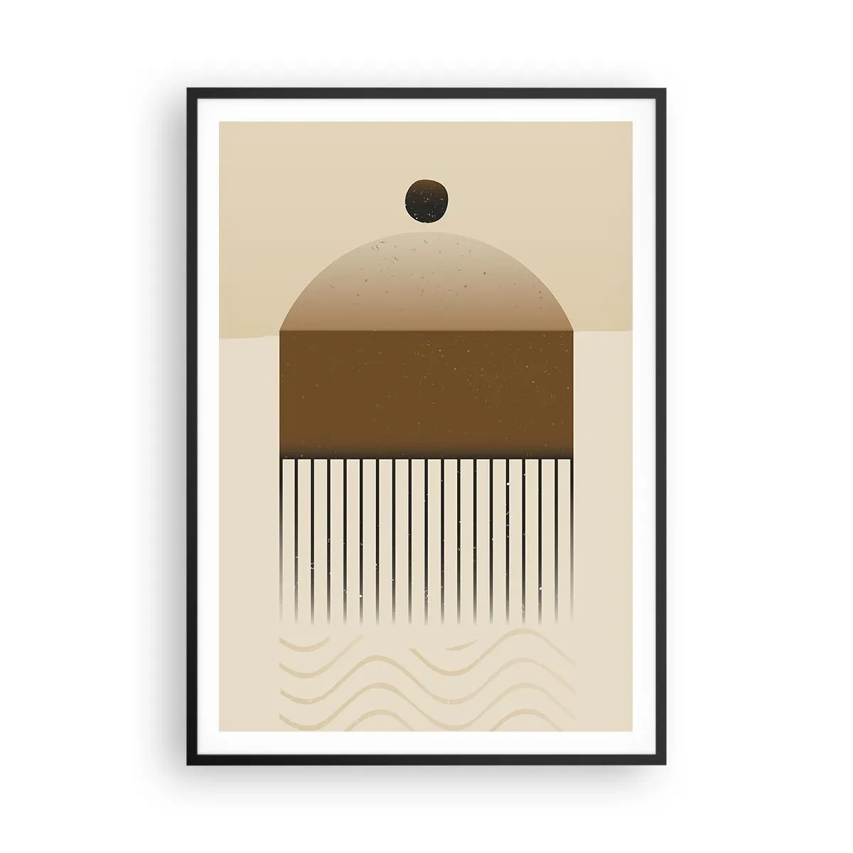 Pôster com moldura preta - Diferentes estados - 70x100 cm