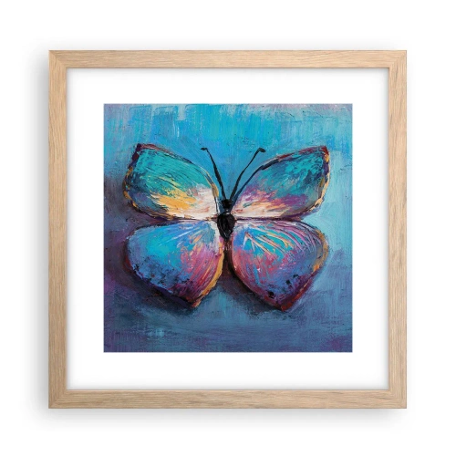 Pôster com moldura de carvalho claro - Em toda a sua glória - 30x30 cm