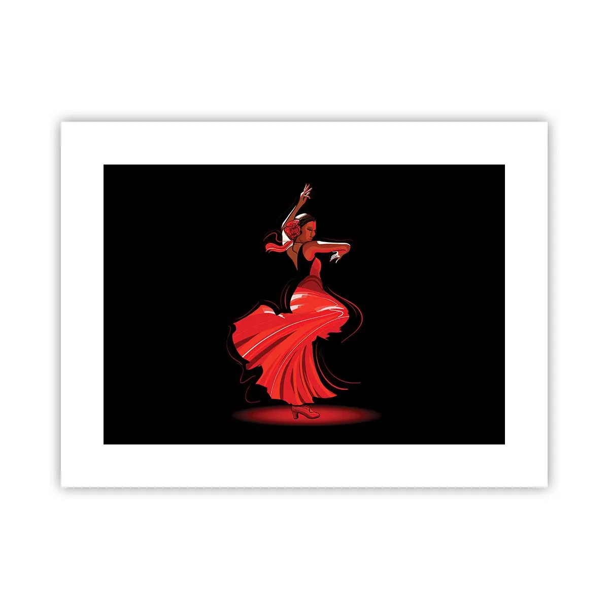 Pôster - O espírito ardente do flamenco - 40x30 cm