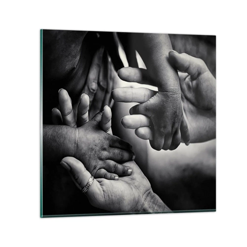 Quadro em vidro - Ser humano - 70x70 cm