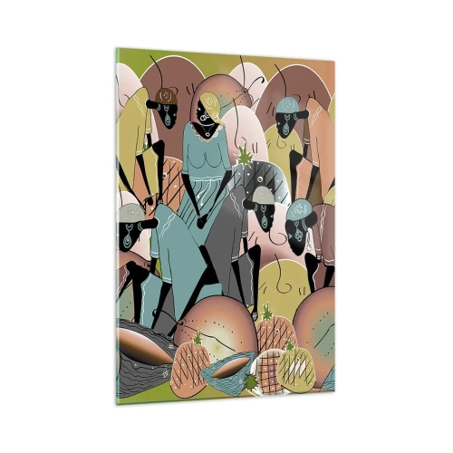 Quadro em vidro - Uma grande festa se aproxima - 80x120 cm