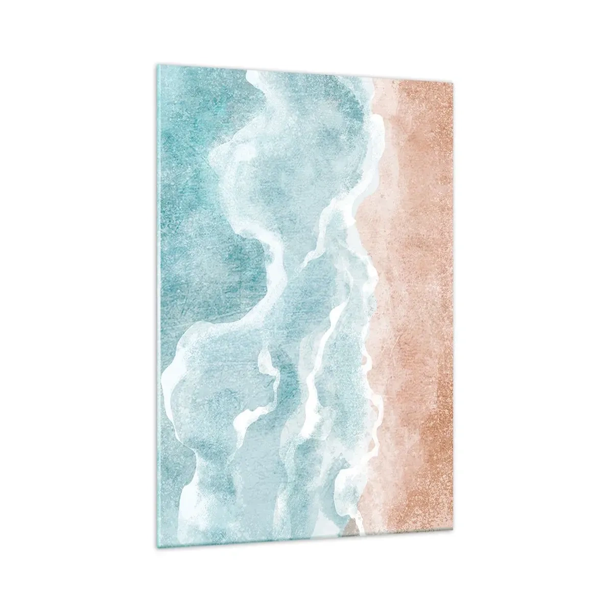 Quadro em vidro - Abstração de nuvem - 70x100 cm