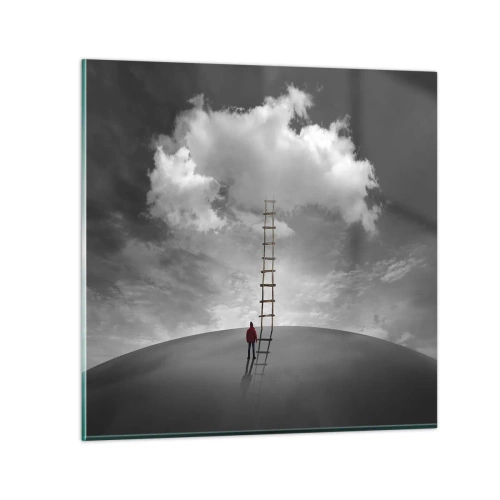 Quadro em vidro - Tudo é possível - 70x70 cm