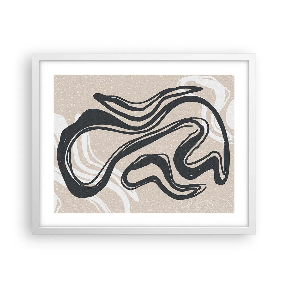 Pôster em moldura branca - Expressão multiplicada - 50x40 cm