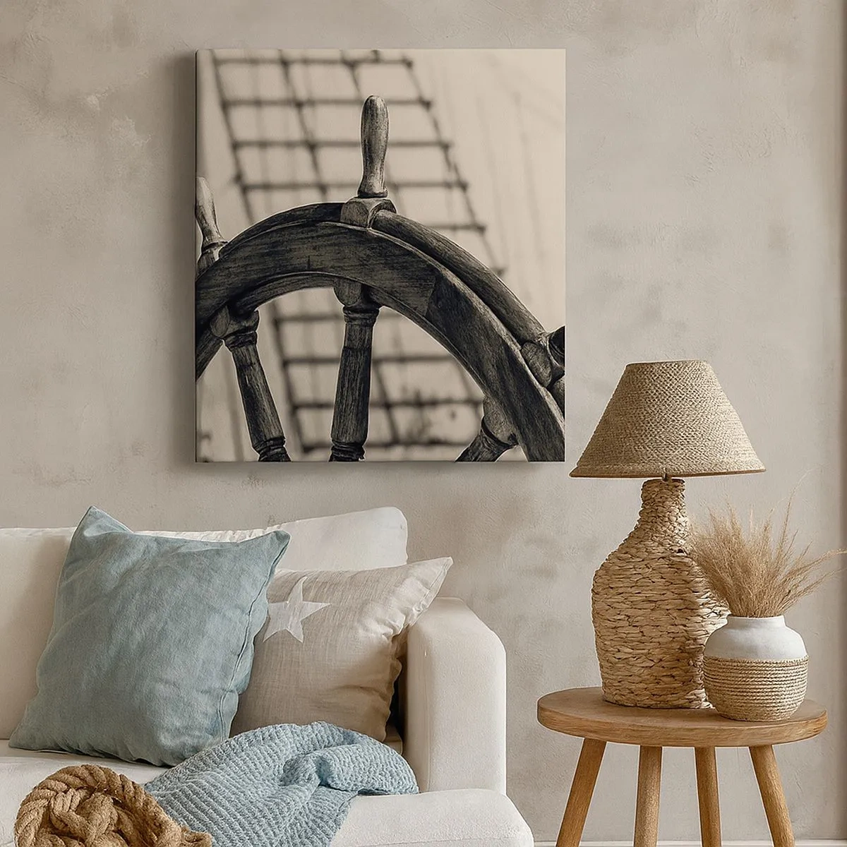 Quadro em tela - Contos do mar - 30x30 cm