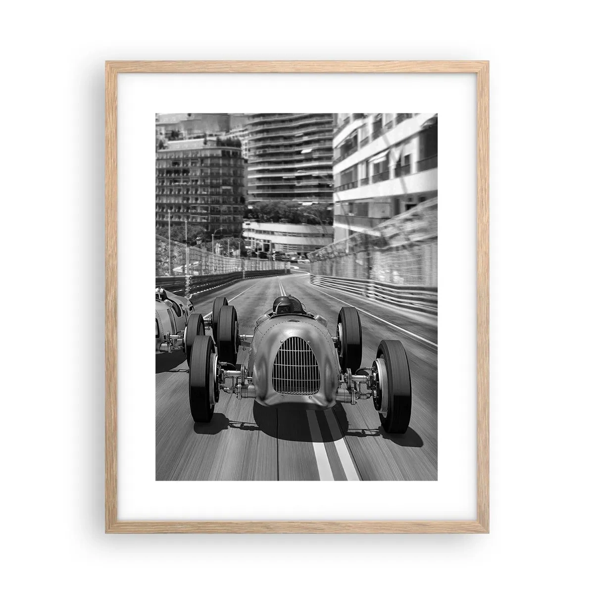 Pôster com moldura de carvalho claro - Era uma vez em Monte Carlo - 40x50 cm