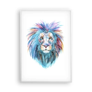 Pôster em moldura branca - Aura eletrizante - 70x100 cm