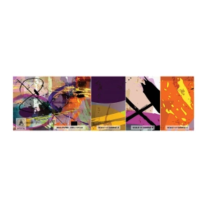 Amostra de Papel de Parede Standard Eco - Pode ir direto ou ao redor - Abstração, Pedaço, Padrão Moderno - 100x30 cm
