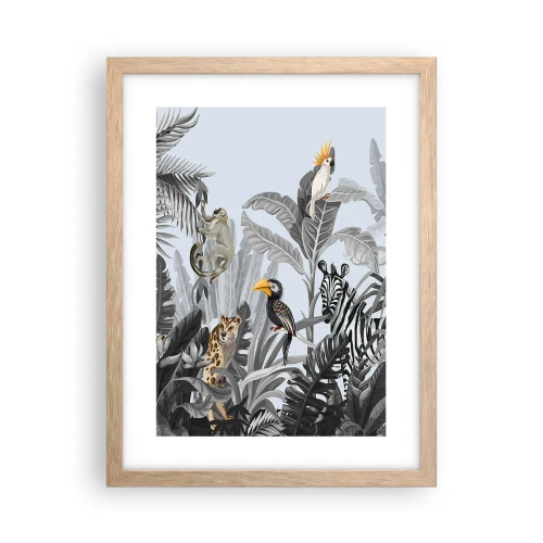 Pôster com moldura de carvalho claro - Conto de fadas africano - 30x40 cm