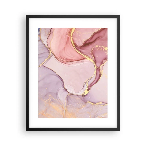 Pôster com moldura preta - Carícia das cores - 40x50 cm