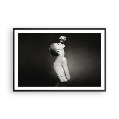 Pôster com moldura preta - Elegância excêntrica - 91x61 cm