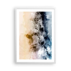 Pôster em moldura branca - Imersos no tumulto do nevoeiro - 50x70 cm