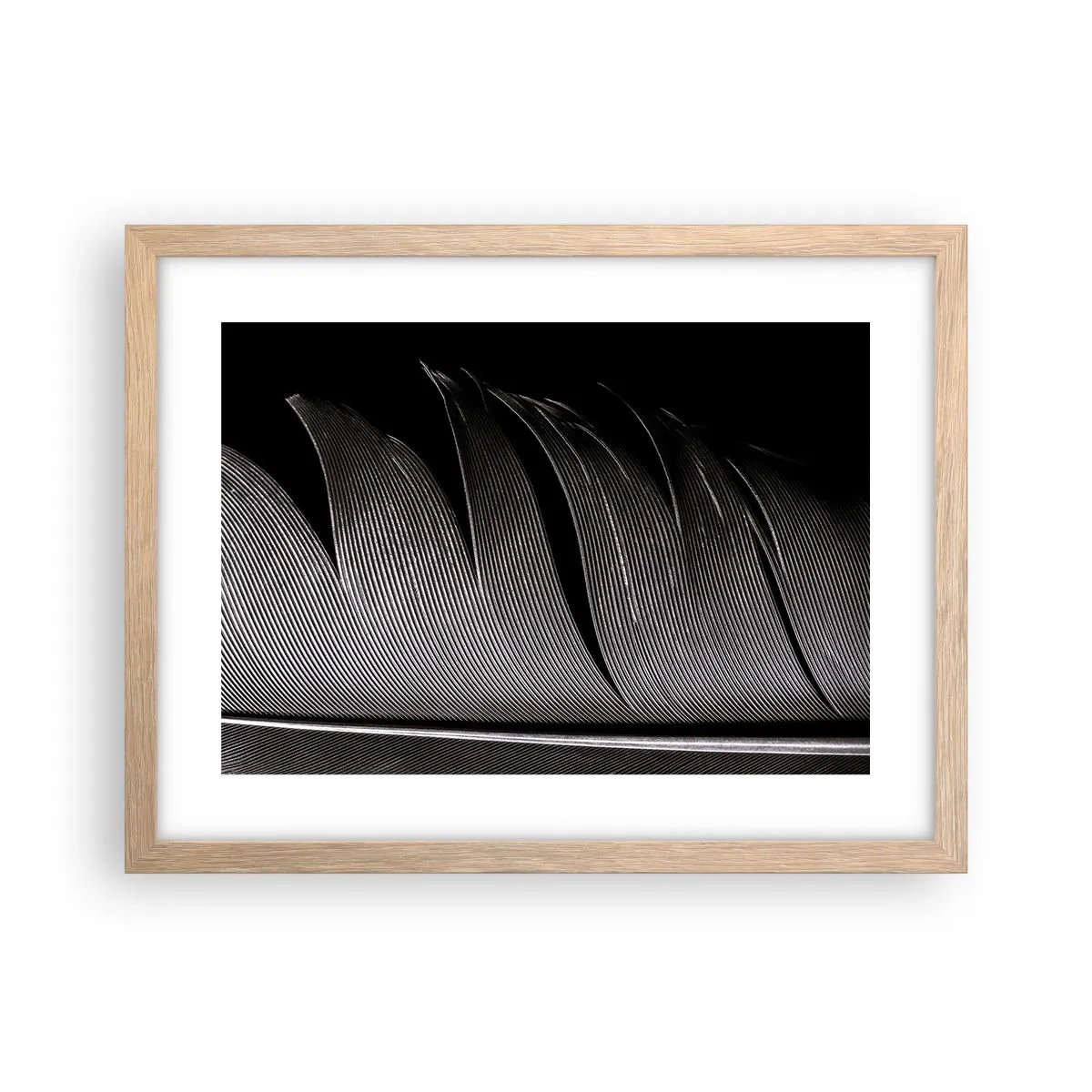 Pôster com moldura de carvalho claro - A caneta – um design maravilhoso - 40x30 cm