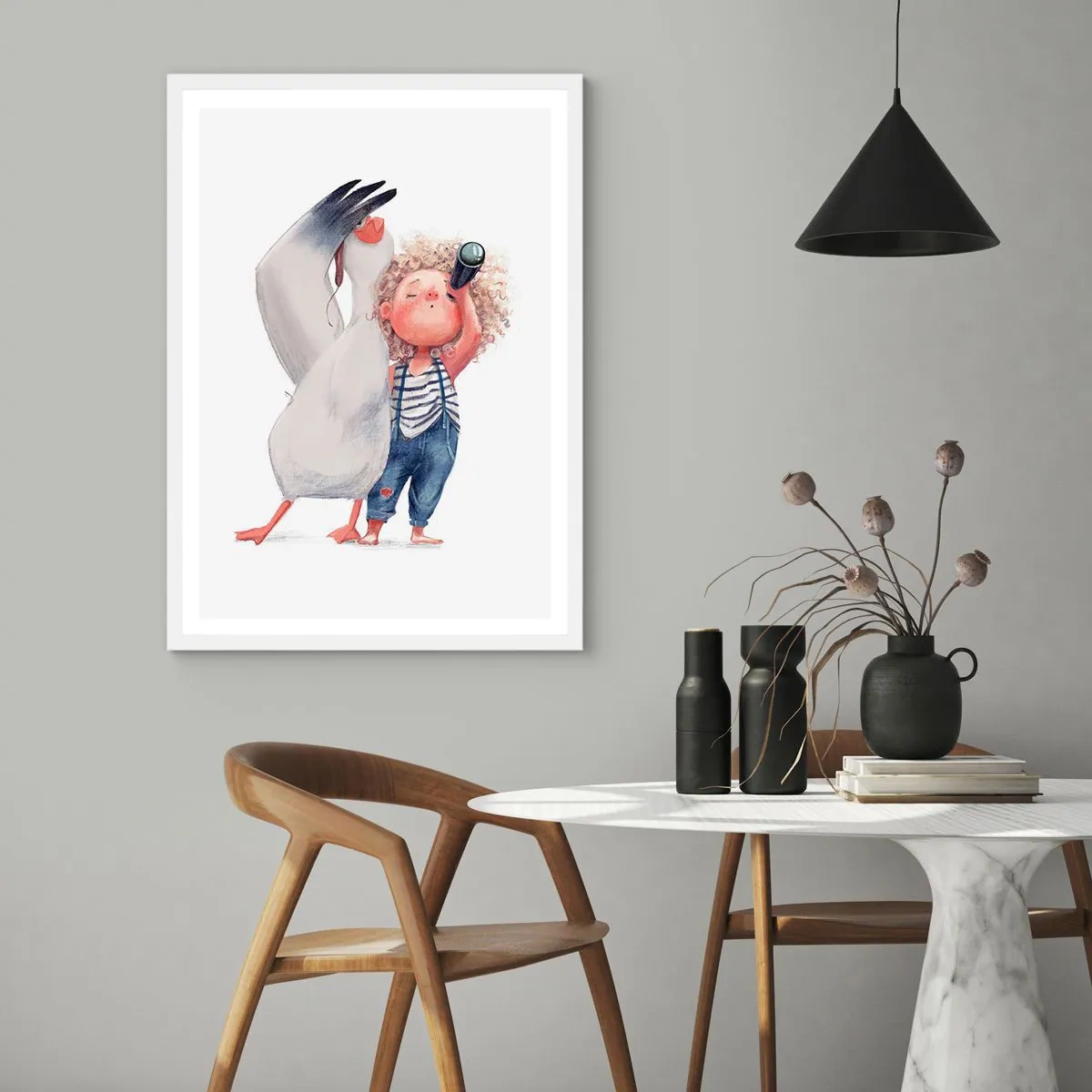 Pôster em moldura branca - O itinerário da grande viagem - 30x40 cm