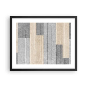 Pôster com moldura preta - Composição: mantenha vertical - 50x40 cm