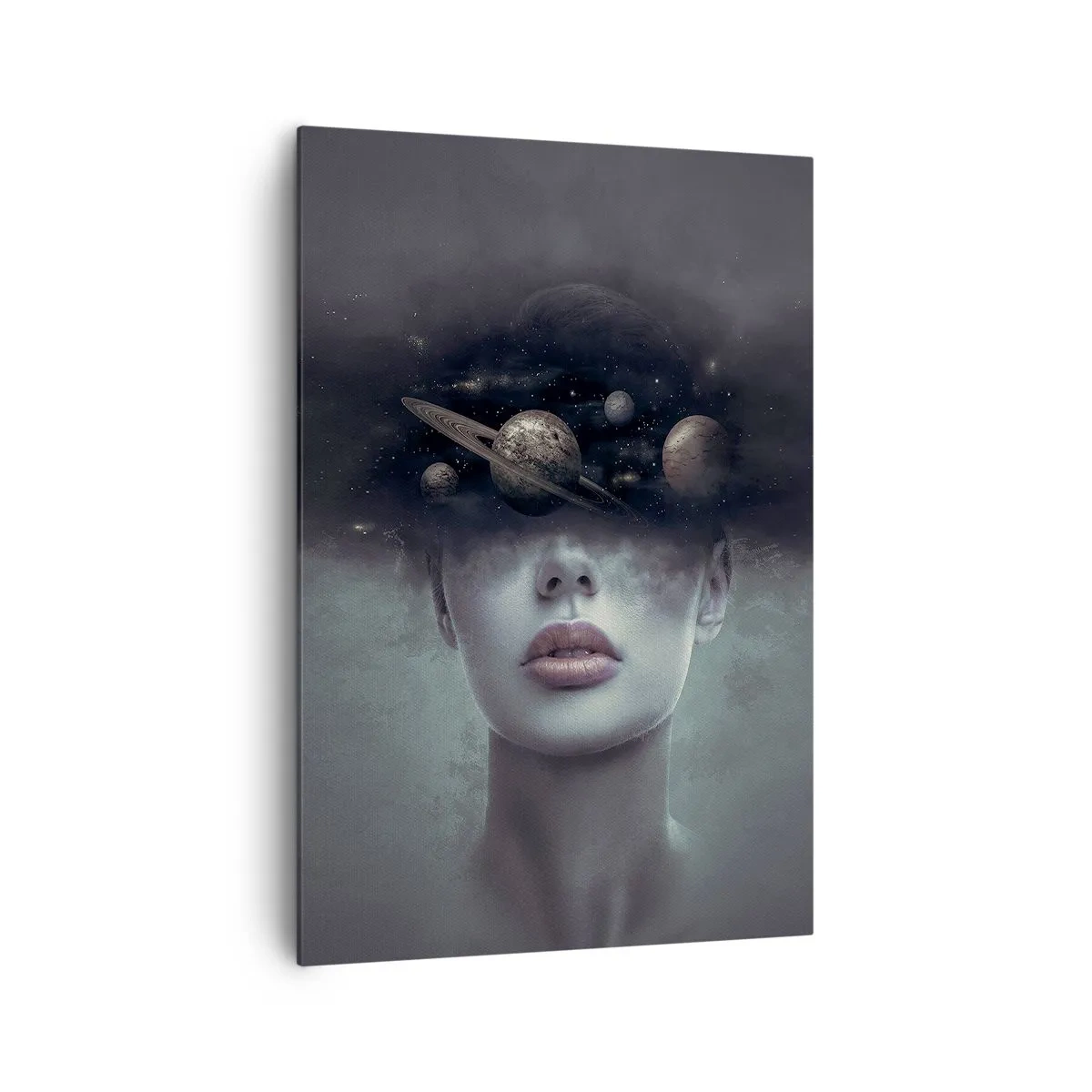 Quadro em tela - E os planetas estão a enlouquecer... - 70x100 cm