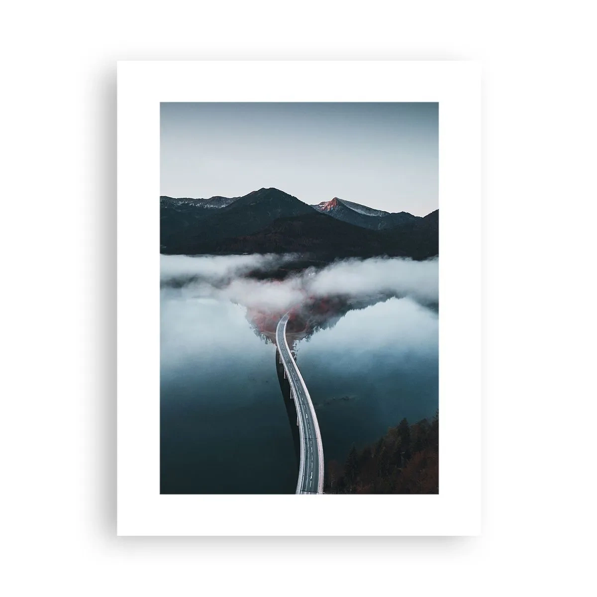 Pôster - Sobre a água tão lisa quanto um espelho - 30x40 cm