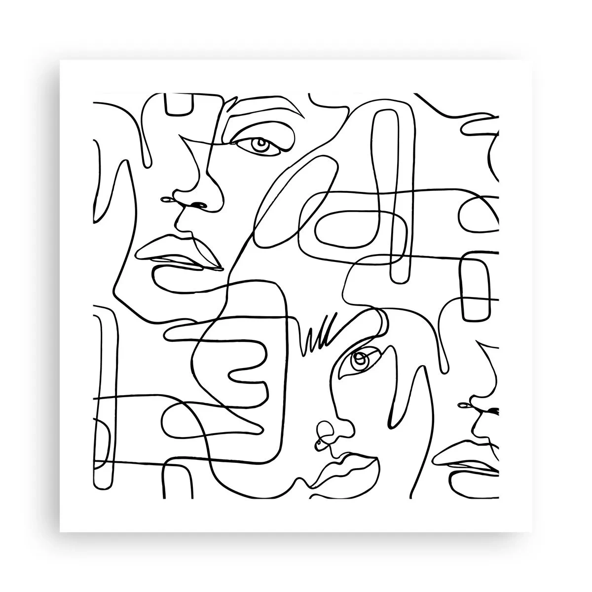 Pôster - Em emoções emaranhadas - 50x50 cm