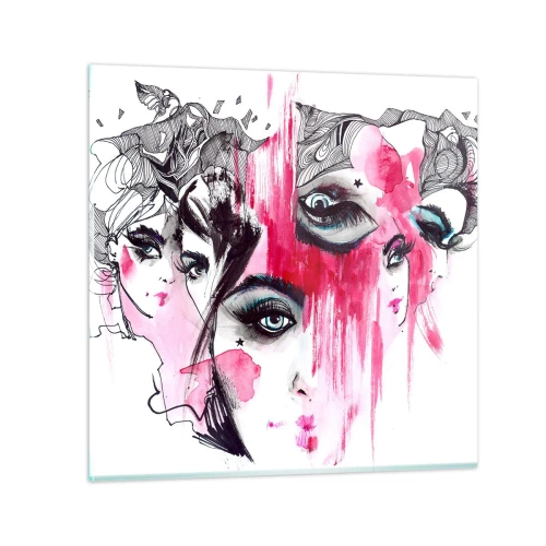 Quadro em vidro - , - 30x30 cm