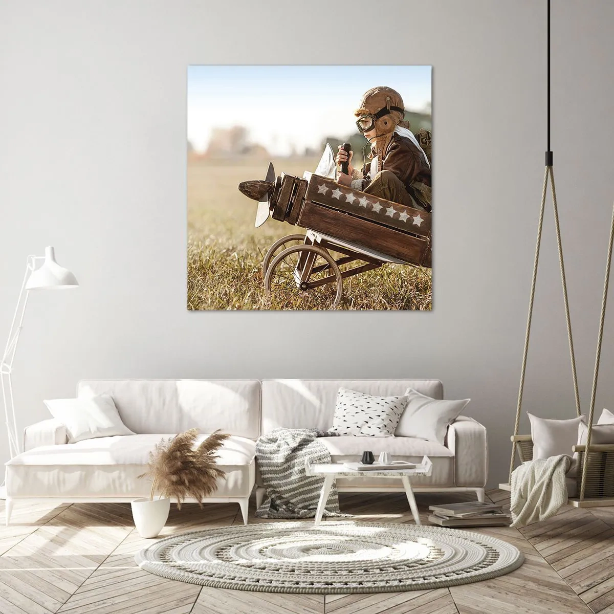 Quadro em tela - O início rumo a um sonho - 40x40 cm
