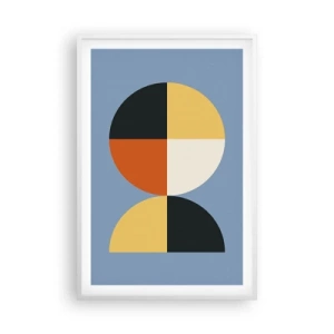 Pôster em moldura branca - Verja e conte - 61x91 cm