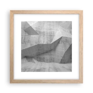 Pôster com moldura de carvalho claro - Um verdadeiro desafio - 30x30 cm