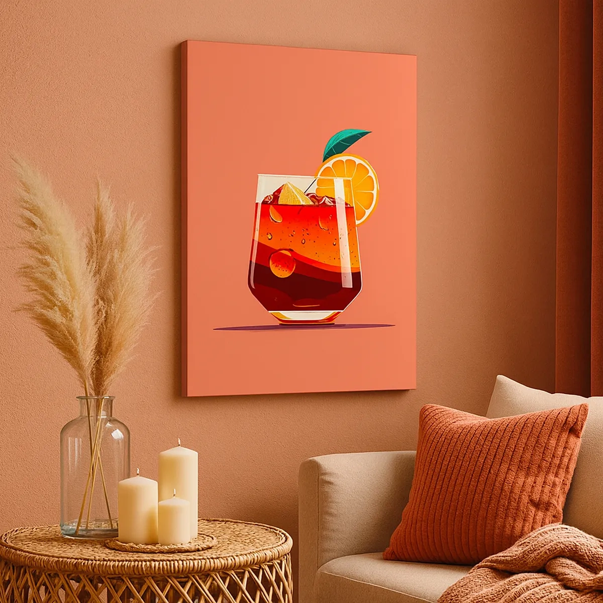 Quadro em tela - Refresco de verão - 50x70 cm