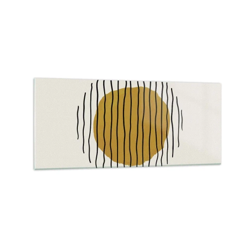 Quadro em vidro - Abstração a tremer com o calor - 120x50 cm