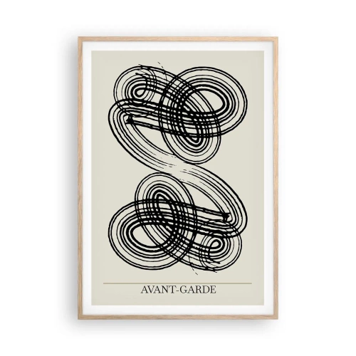 Pôster com moldura de carvalho claro - Saiu espontaneamente - 70x100 cm