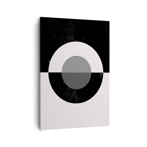 Quadro em tela - Harmonia a preto e branco - 70x100 cm