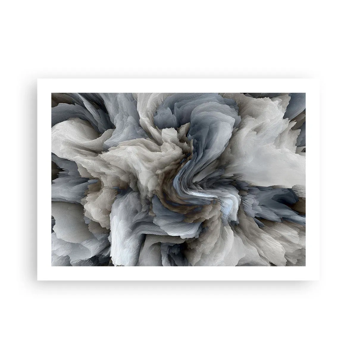 Pôster - Pedra e flor - 70x50 cm