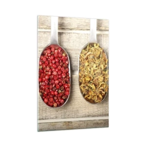 Quadro em vidro - Magia da cozinha - 80x120 cm